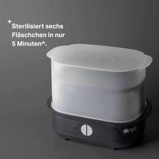 Tommee Tippee Advanced Super-Steam elektromos sterilizáló 6 üveghez, kémiai mentes