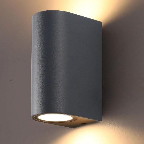 LASIDE lampă de perete modernă pentru exterior, cu 2 becuri, rezistentă la apă