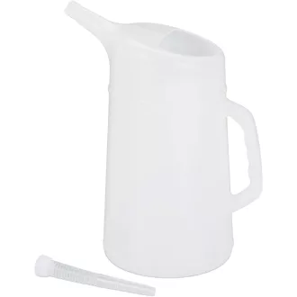   Relaxdays 5L Olajcsere Adagoló Rugalmas Csővel Autóhoz Fehér - 42 centimeters