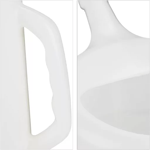 Relaxdays 5L Olajcsere Adagoló Rugalmas Csővel Autóhoz Fehér - 42 centimeters