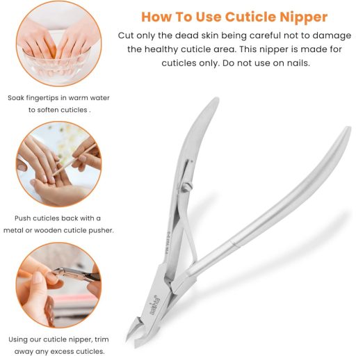 Profesionálne nožnice na nechtovú kožičku aashta 10 cm na domáce použitie