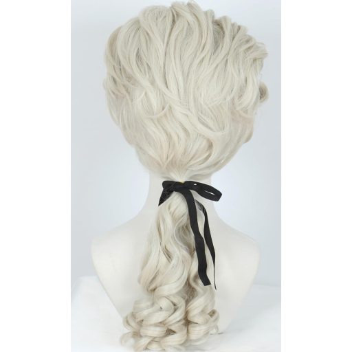 Linfairy koloniálna kučeravá parochňa svetlá blond 18. storočie kostým cosplay