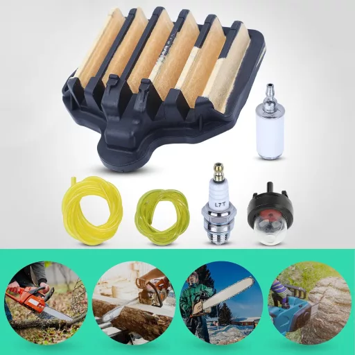 Set filtru 6 în 1 și bujie pentru motofierăstrău Poulan PP5020AV