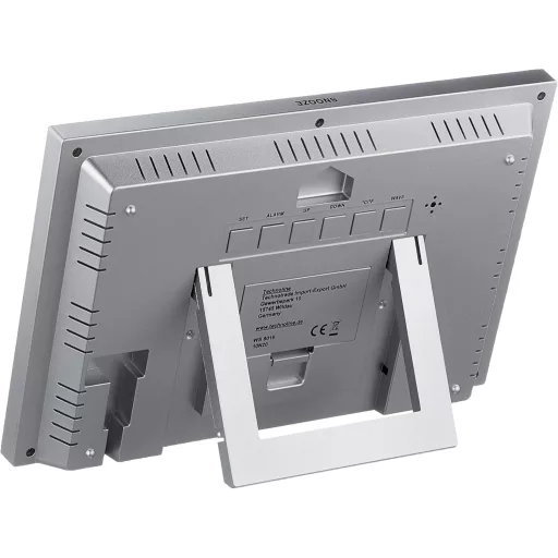 Technoline WS8016 Vezeték nélküli falióra hőmérővel, ezüst, 225x143mm - Silver