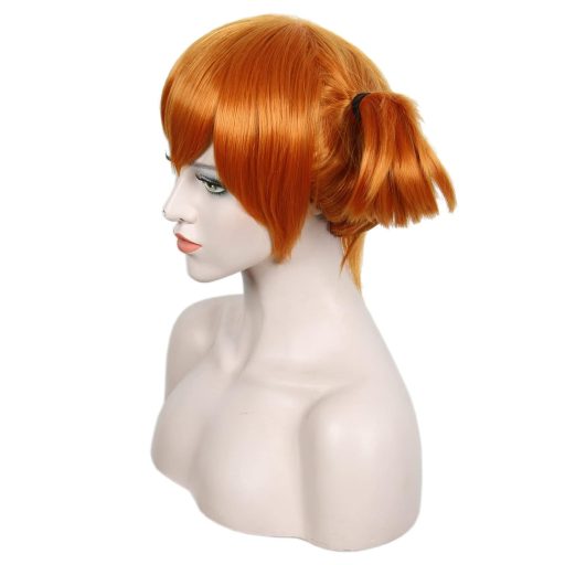 Linfairy Rövid Narancssárga Paróka Halloween Jelmez Cosplay Női Farsang Hajak