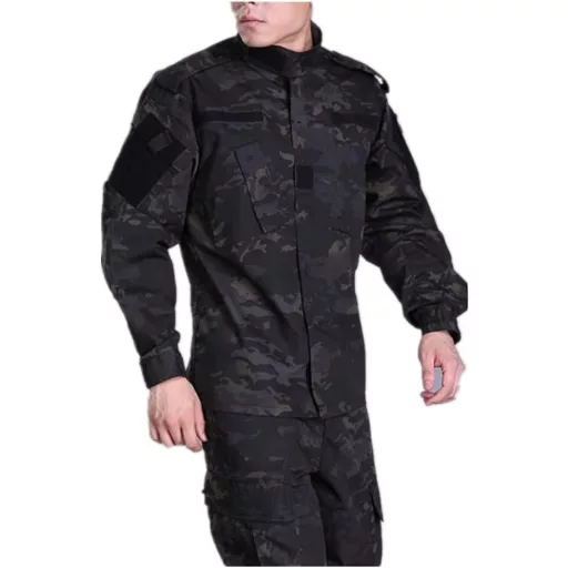 Costum de camuflaj pentru bărbați JOYASUS, jachetă și pantaloni, fără curea, pentru Airsoft, Paintball, Vânătoare, mărimea XXL