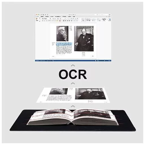 Scaner profesional de cărți CZUR ET18 Pro, cameră documente OCR 18MP A3 cu aplatizare laser