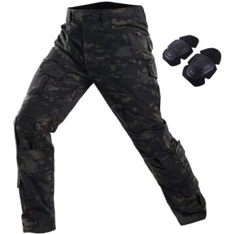   Taktické nohavice na paintball JOYASUS s chráničmi kolien a vreckami, veľkosť M