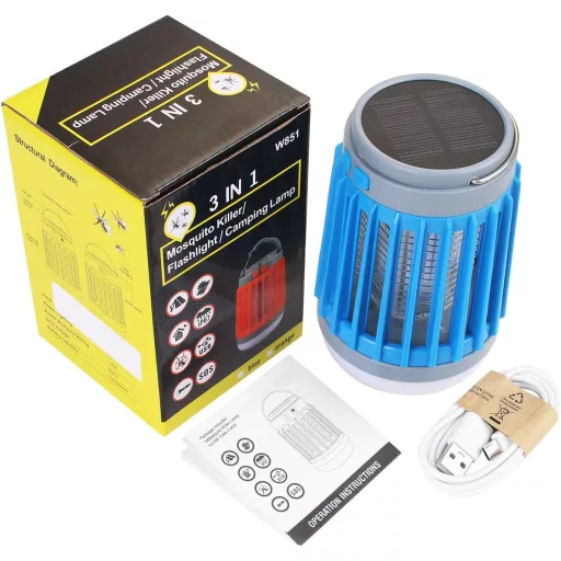 AICase 10W LED napelemes szúnyogirtó UV fénnyel vízálló IP67