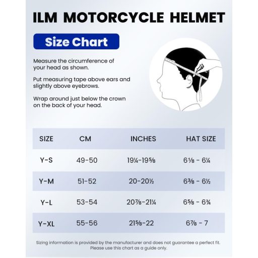 Cască Motocross pentru Copii ILM cu Ochelari ATV și Mănuși Sport, Mărimea L, ECE, Roșu Argintiu