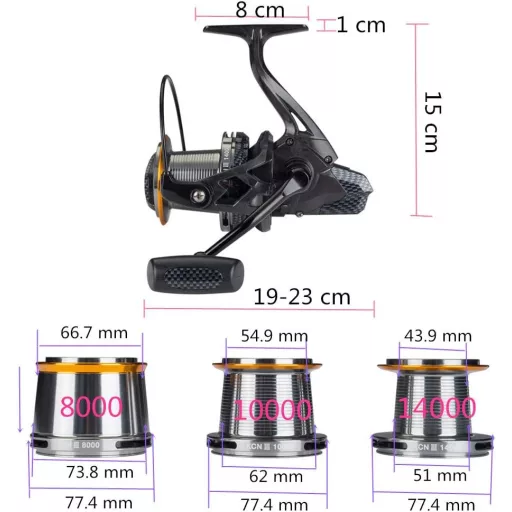 Diwa 8000-14000 Pergető Orsó Tengeri Édesvíz Horgászat 12+1 Csapágy 70lb - 14,000
