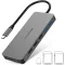 LENTION 11-v-1 USB C Hub s 4K HDMI výstupom, čítačkou SD/TF kariet, USB 3.0/2.0 portami, 100W PD nabíjaním pre MacBook Pro/Air, iPad Pro, Sur