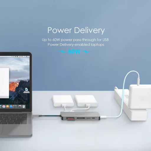 LENTION 11-v-1 USB C Hub s 4K HDMI výstupom, čítačkou SD/TF kariet, USB 3.0/2.0 portami, 100W PD nabíjaním pre MacBook Pro/Air, iPad Pro, Sur