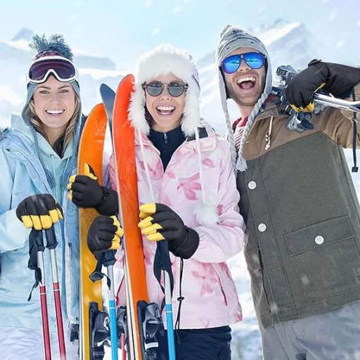 Mănuși de schi OZERO XL – Impermeabile, rezistente la vânt, călduroase pentru iarnă, pentru bărbați și femei