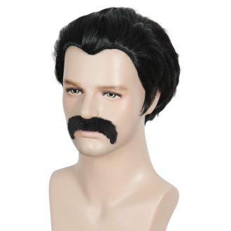   Linfairy disko parochňa a fúzy - kostým z 80. rokov pre mužov