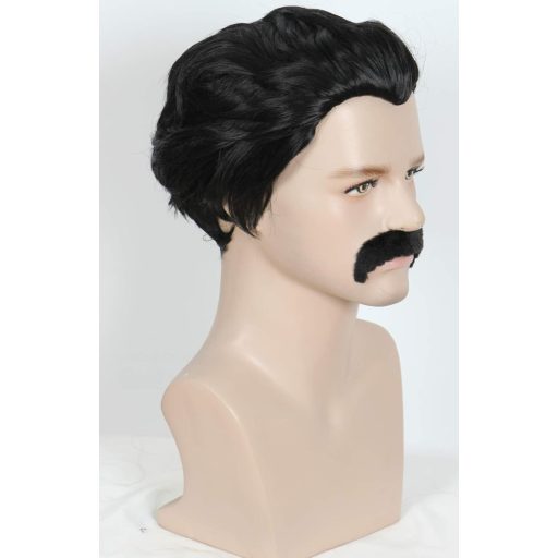 Linfairy disko parochňa a fúzy - kostým z 80. rokov pre mužov