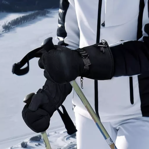 Mănuși de schi OZERO XXL – Impermeabile, rezistente la vânt, mănuși călduroase de iarnă pentru bărbați și femei