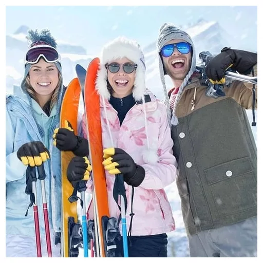 Mănuși de schi de iarnă OZERO XXL pentru bărbați și femei - Snowboard, Motociclism, Schi - Protecție impermeabilă și călduroasă pentru mâini