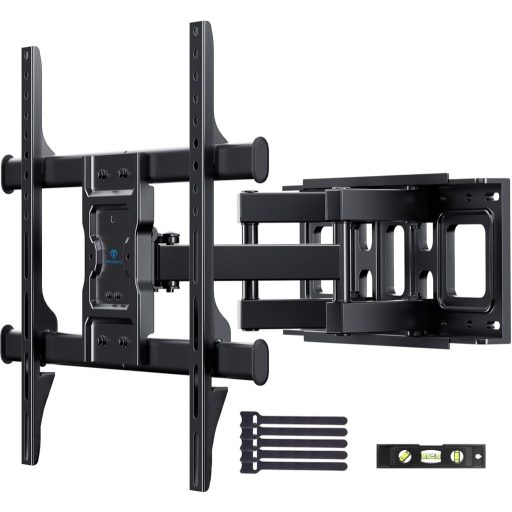 PERLESMITH TV fali tartó 37-85 colos tévéhez, dönthető forgatható, max 60kg, VESA 600x400