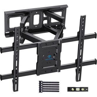  PERLESMITH TV fali tartó 37-85 colos tévéhez, dönthető forgatható, max 60kg, VESA 600x400