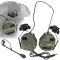 ATAIRSOFT Taktikai Headset Mikrofon Airsoft Sisak Vízálló Paintball