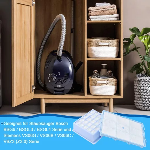 Leadaybetter HEPA és motor szűrő szett Siemens VSZ31423, VSZ31455, VSZ31456, VSZ31466 porszívóhoz