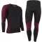 ALPIDEX Férfi Funkcionális Alsónemű Termikus Síalsó Lélegző Gyors Száradó - L-XL, Black-red
