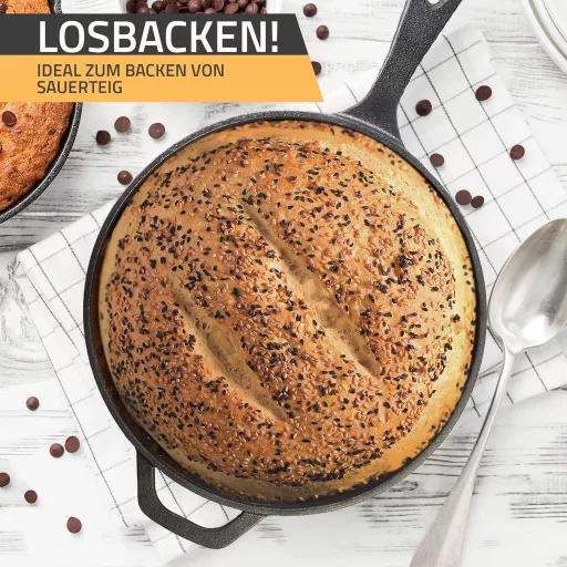 KICHLY 3 literes öntöttvas bogrács és serpenyő szett kempingezéshez
