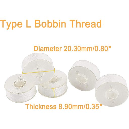 New brothread 144 komada L tip (SA155) bijeli prethodno namotani konci za špulice za strojeve za vezenje i šivanje