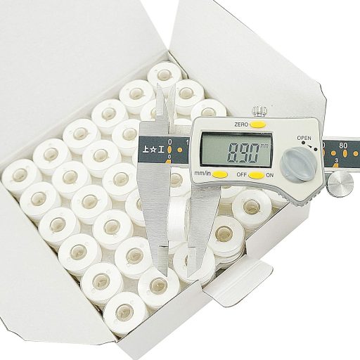 New brothread 144 komada L tip (SA155) bijeli prethodno namotani konci za špulice za strojeve za vezenje i šivanje