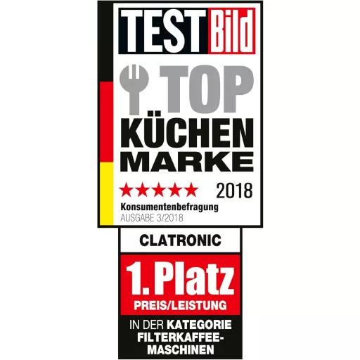 Clatronic KA 3733 egycsésze kávéfőző rozsdamentes bögre és aroma fedéllel