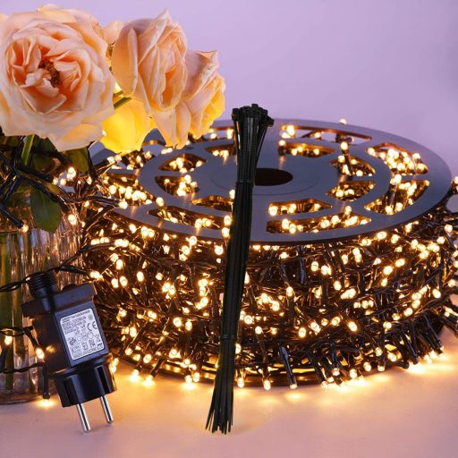 Ghirlandă luminoasă LED Ulinek, alb cald, 8 moduri, decorațiune de Crăciun, exterior interior