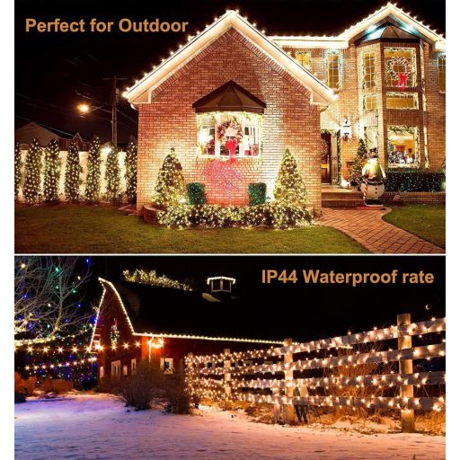 Ulinek LED fényfüzér meleg fehér 8 módú karácsonyi dekoráció kültéri beltéri