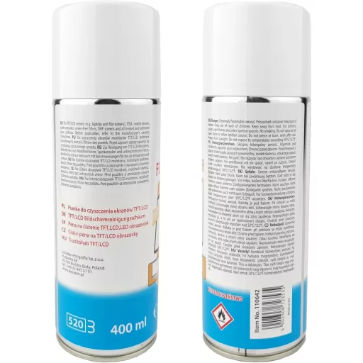 Spumă de curățare D.RECT 400ml - PC, tabletă, smartphone, TV, LCD, LED, OLED