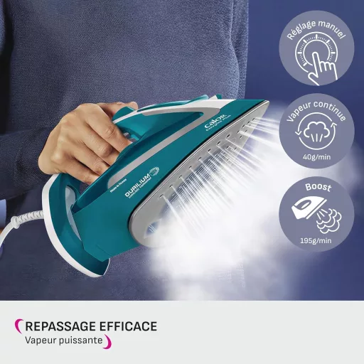 Calor Easygliss Plus 2500W gőzvasaló Durilium soleplate turquoise