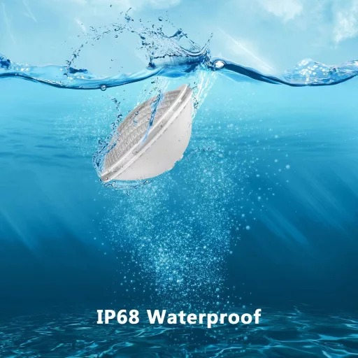 LyLmLe RGB LED Lumină Piscină 20W - Multicoloră, Reflector Subacvatic cu Telecomandă, Înlocuitor Bec Halogen PAR56, Impermeabil IP68, 12V AC