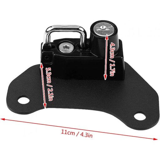 Încuietoare cască moto EBTOOLS Aluminiu cu 2 chei Indian Scout Bobber Sixty 2015-2018 Antifurt, agățătoare sac lateral