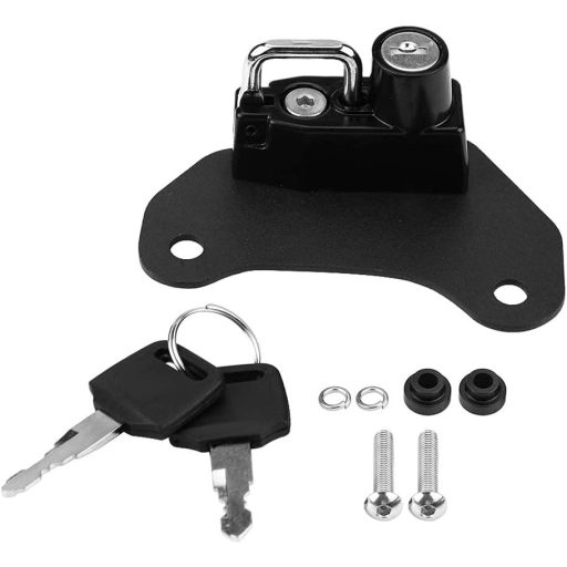 Încuietoare cască moto EBTOOLS Aluminiu cu 2 chei Indian Scout Bobber Sixty 2015-2018 Antifurt, agățătoare sac lateral