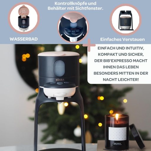 Béaba Bib'expresso Cumisüveg Készítő Gyors Egy Kézzel Működtethető Fehér