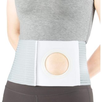   REAQER Sztóma Öv Férfiaknak és Nőknek 8 cm Átmérőjű Nyílással, Pamut Anyagból, Posztoperatív Ápoláshoz (M méret)