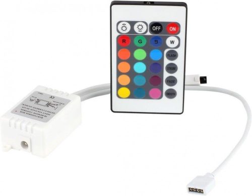 ICQUANZX 24-tlačidlový IR diaľkový ovládač pre RGB LED pás 12V