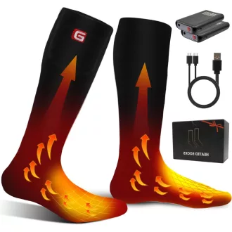   Șosete încălzite cu acumulator Svpro, șosete electrice călduroase de iarnă pentru bărbați și femei
