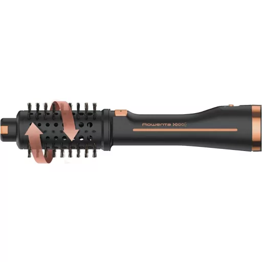 Perie rotativă cu aer cald 2în1 Rowenta Ultimate Experience CF9620F0 cu tehnologie ionică - Negru, 2 accesorii