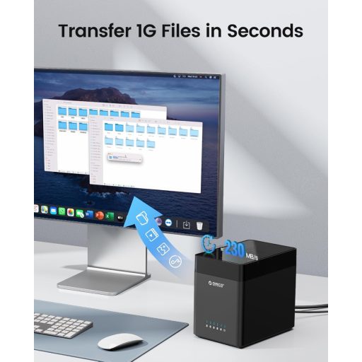ORICO DS500U3 5 részes USB 3.0 merevlemez dokkoló állomás 3.5" SATA HDD-hez