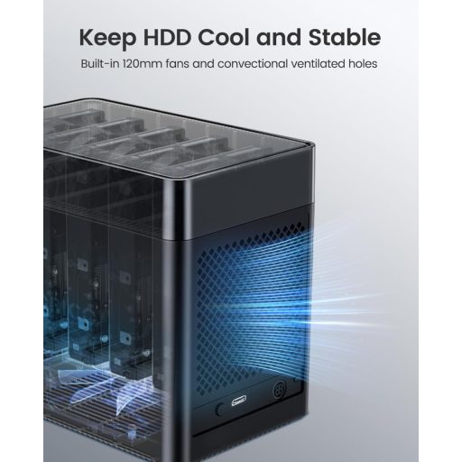 ORICO DS500U3 5 részes USB 3.0 merevlemez dokkoló állomás 3.5" SATA HDD-hez