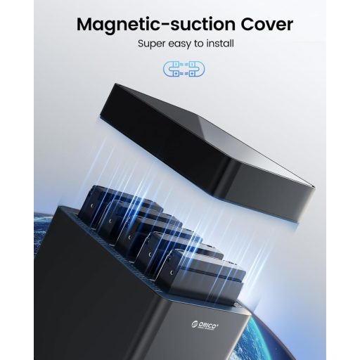 Stație de andocare ORICO DS500U3 cu 5 compartimente, USB 3.0, pentru HDD SATA de 3.5"