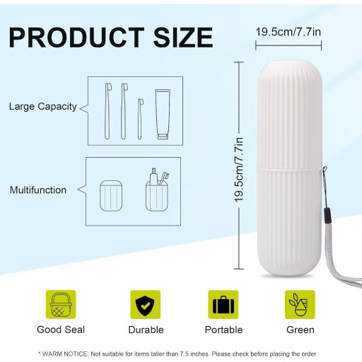 UCEC fogkefefutó szürke és fehér PP műanyag 2 darab környezetbarát