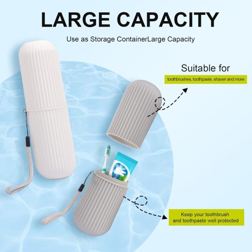 UCEC fogkefefutó szürke és fehér PP műanyag 2 darab környezetbarát