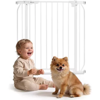   Lionelo Truus Slim biztonsági kapu 75-105 cm, automata zárás, dupla biztonság, nyitható mindkét oldalon - White