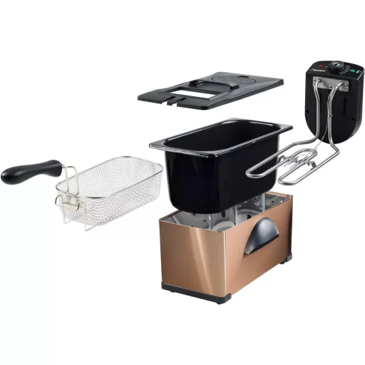 Bestron AF351 Hidegzóna Fritőz 2200W 3,5L Rozsdamentes Acél